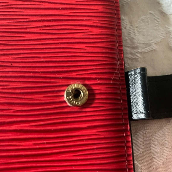 Louis Vuitton Vintage Red Epi Leather Agenda Cover - Picture 7 of 16